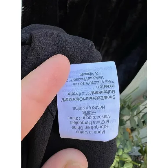 NEW J.CREW Black Velvet Tank Style #J4925 Size 0 - Picture 6 of 6